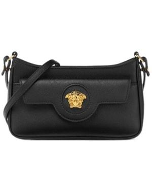 Versace La Medusa Mini Shoulder Bag - Black