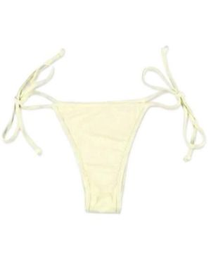 Reina Olga Bows-Detail Bikini Knickers - White