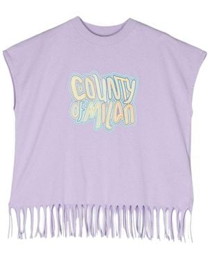 Marcelo Burlon Sleeveless Blouse - Purple