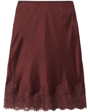 Doen Elowette Lace-Trimmed Skirt - Purple