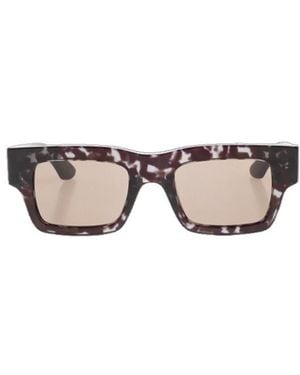McQueen Eyewear Rectangular Frame Sunglasses - White