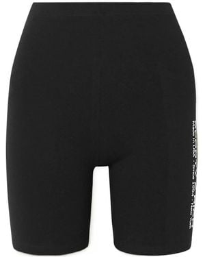 Sporty & Rich Logo Cycling Shorts - Black