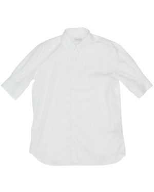 Dries Van Noten Short-Sleeved Button-Up Shirt - White