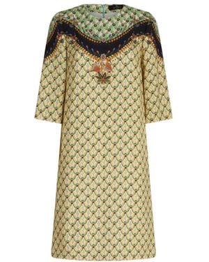 Etro Floral Print Tunic Dress - Green