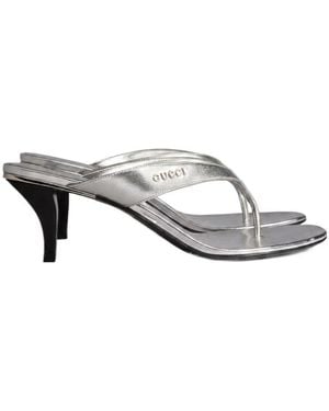 Gucci Vittoria Thong Sandal - White