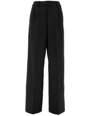 Beaufille Casual Trousers With Waist And Loop Straps - Black