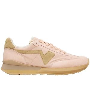 Visvim Suede Appliqu Sneakers - Pink