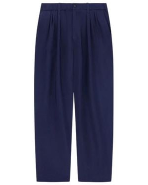 Giorgio Armani Pocket Pleated Trousers - Blue