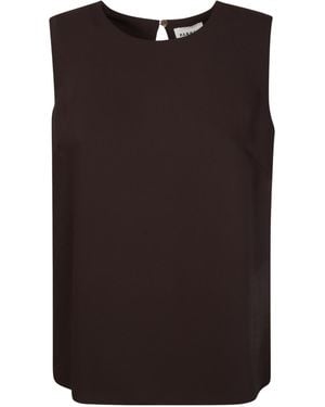 P.A.R.O.S.H. Sleeveless Crewneck Blouse - Black