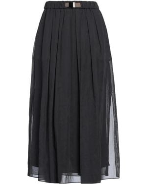 Brunello Cucinelli Buckle Belt Skirt - Black