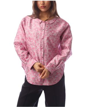 Emporio Armani Floralprint Longsleeve Shirt - Red