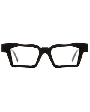 Kuboraum G1 Geometric-Frame Glasses - White