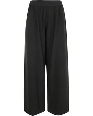 Maria Calderara Wide Leg Trousers - Black