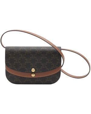 Celine Duo Wallet On Strap - Multicolour