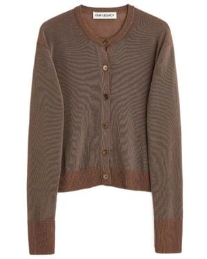 Our Legacy Micro Button-Up Cardigan - Brown