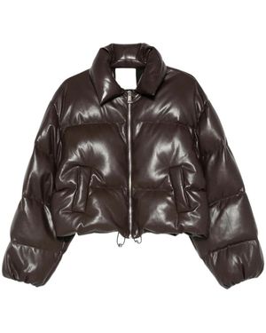 Nanushka Quilted Puffer Jacket - Brown