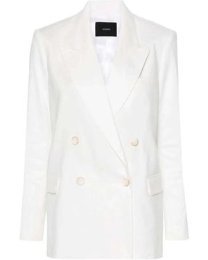 JOSEPH Double-Breasted Blazer - White