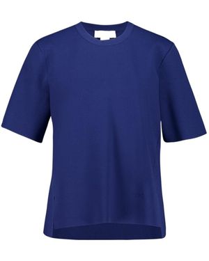 Stella McCartney Short-Sleeved Knitted Top - Blue