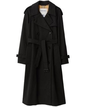 Burberry Long Castleford Trench Coat - Black