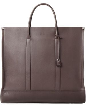 Loro Piana Large Beam Tote - Brown