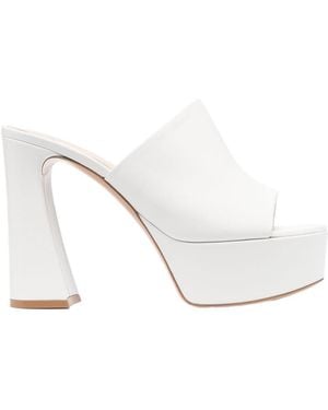 Gianvito Rossi Holly Platform Heeled Sandals - White