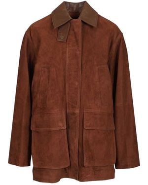 Arma Elsa Suede Jacket - Brown