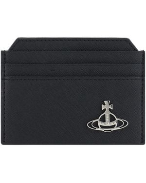 Vivienne Westwood Orb Plaque Card Holder - Black