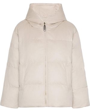Max Mara Reversible Camel Puffer Jacket - Natural