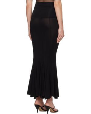 Nensi Dojaka Yasmin Draped Skirt - Black