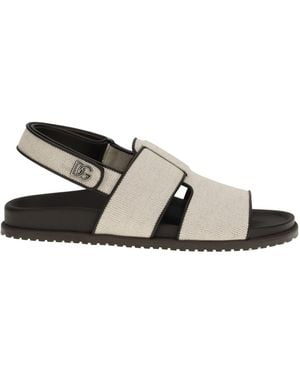Dolce & Gabbana Slingback Strap Flat Sandals - Multicolour