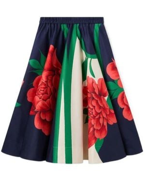 La DoubleJ Floral Skirt - Red