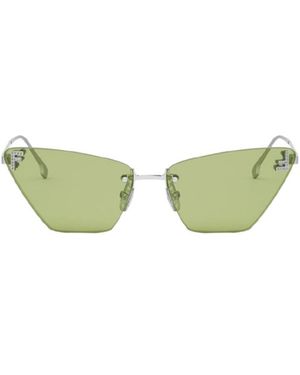 Fendi Eyewear Cat-Eye Frame Sunglasses - Green