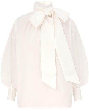Zimmermann Hypnotic Pussybow Top - White