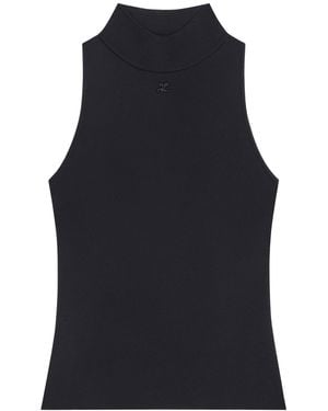 Courreges Heritage Knit Top - Black