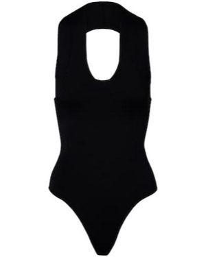 KHAITE Halterneck Bodysuit - Black