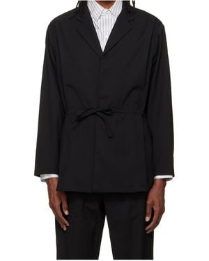 Kiko Kostadinov Laan Drawstring Waist Blazer - Black