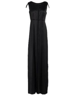 MM6 by Maison Margiela Satin Sleeveless Dress - Black