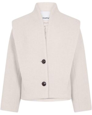 Isabel Marant Single-Breasted Coat - Natural