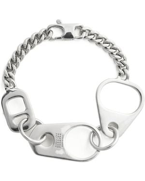 MM6 by Maison Margiela Engraved Logo Chain Bracelet - Metallic