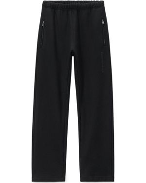 Alexander Wang Logo-Embossed Straight-Leg Track Pants - Black