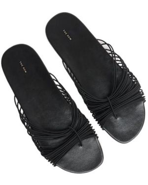 The Row Flat Thong Slides - Black