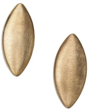Jacquemus Brushed Finish Almond-Shape Earrings - Natural