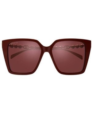 Gucci Eyewear Square Frame Sunglasses - Purple