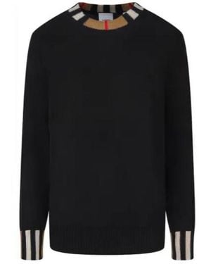 Burberry Striped Jumper - Black