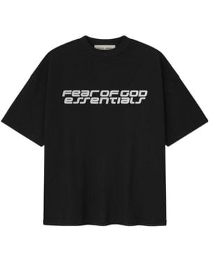 Fear Of God Ponte 90S Logo Printed T-Shirt - Black