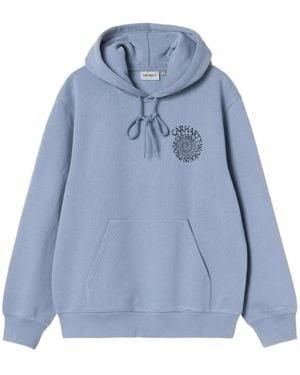 Carhartt Spiral-Print Hoodie - Blue