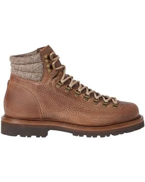 Brunello Cucinelli Lace-Up Ankle Boots - Brown