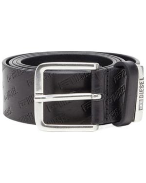 DIESEL Logo Detail Belt - Black