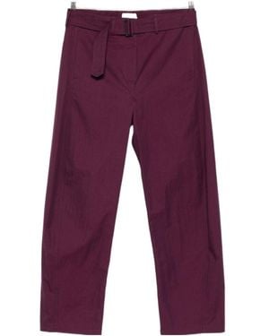Magda Butrym Drawstring Casual Trousers - Purple
