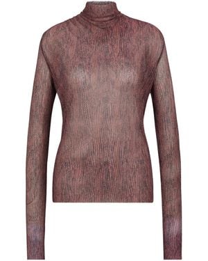 BOSS Mesh Longsleeve Top - Brown
